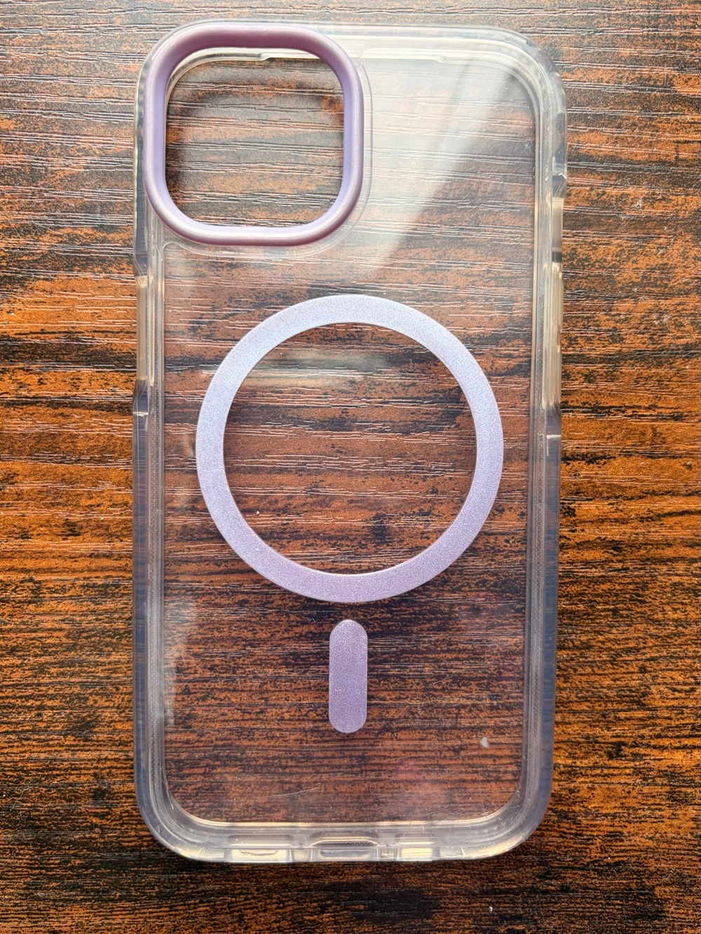 iPhone 14 Clear Purple MagSafe-Compatible Phone Case